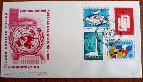 1970 United Nations Geneva First Edition FDC