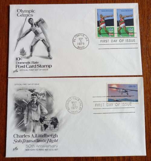 USA lot of 6 Artcraft FDCs 1967 to 1979