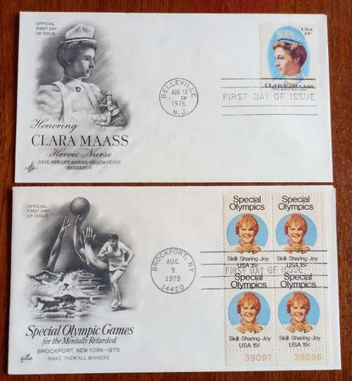 USA lot of 6 Artcraft FDCs 1967 to 1979