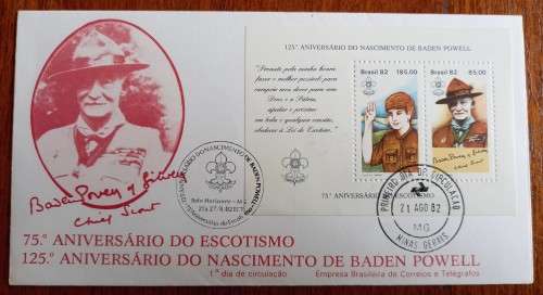 Brazil lot of 3 FDCs with minisheets 1982 & 1983