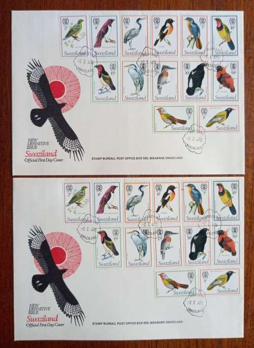 1976 Swaziland Birds large FDC