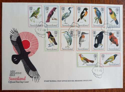 1976 Swaziland Birds large FDC