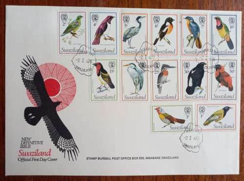 1976 Swaziland Birds large FDC
