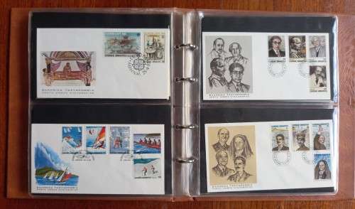 Greece 1980 to 1985 complete set of 62 FDCs in folder