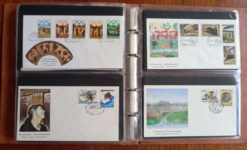 Greece 1980 to 1985 complete set of 62 FDCs in folder