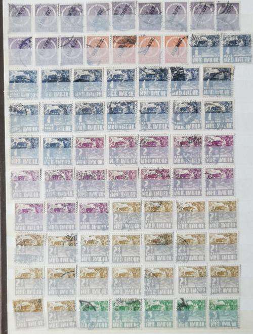 Netherlands Indies stamp album with more than 1 000 used stamps 1870 onwards