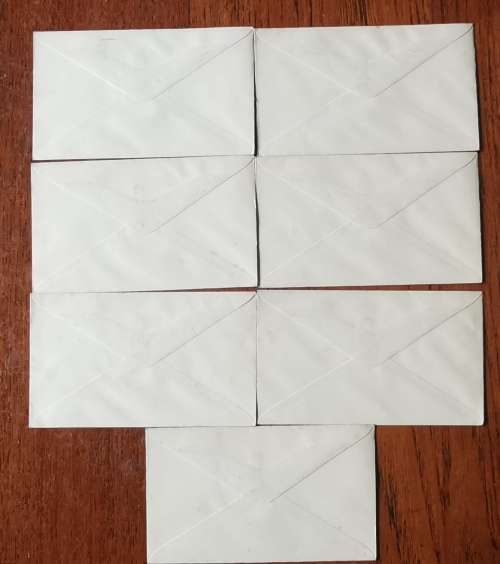 Bechuanaland 1937 lot of 7 coronation FDCs used