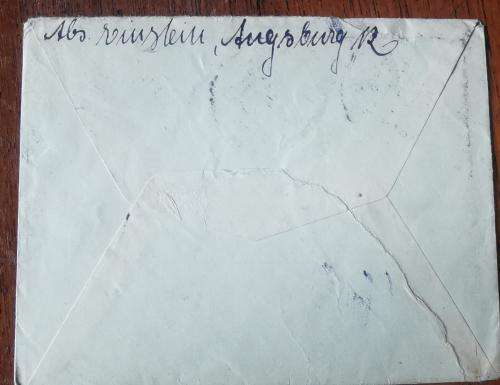 Germany German Reich airmail cover to Munich 1922, 25pf and 3M stamps