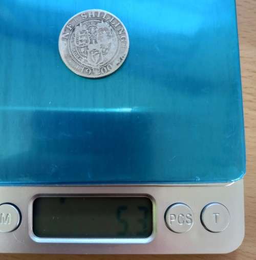 1900 Great Britain 1 Shilling *sterling silver