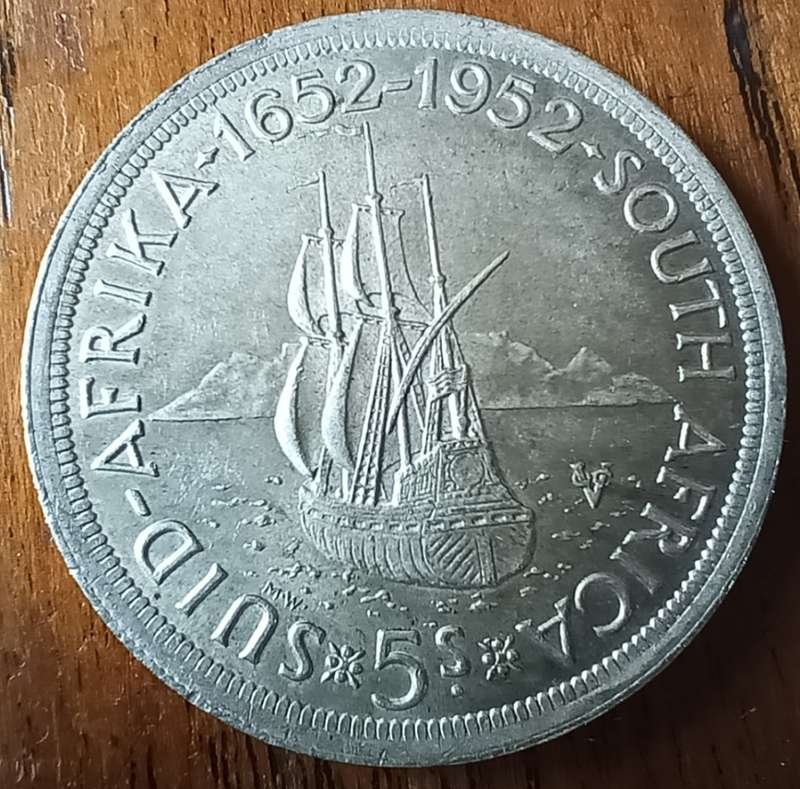 SA Union silver crown 1952