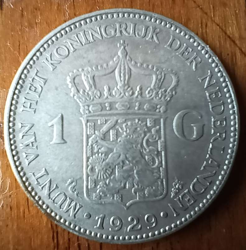 Netherlands silver 1 Gulden 1929