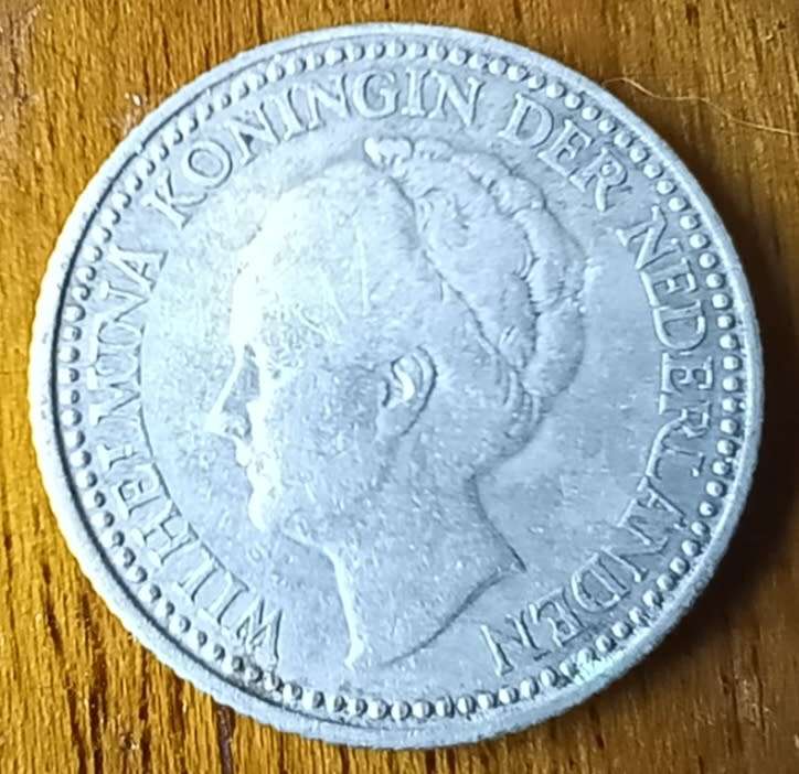 Netherlands silver 1/2 Half Gulden 1921
