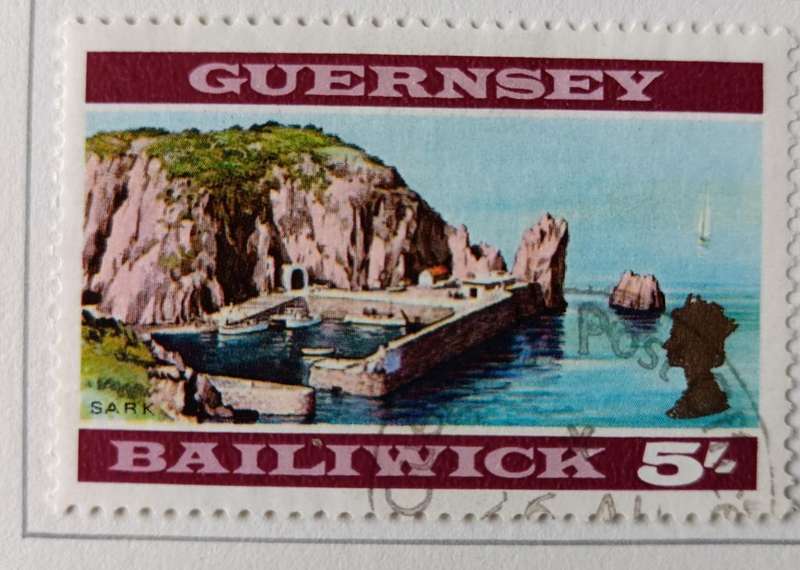 Guernsey 1969 full set of first daily stamps on collector`s page used -  CV$50+