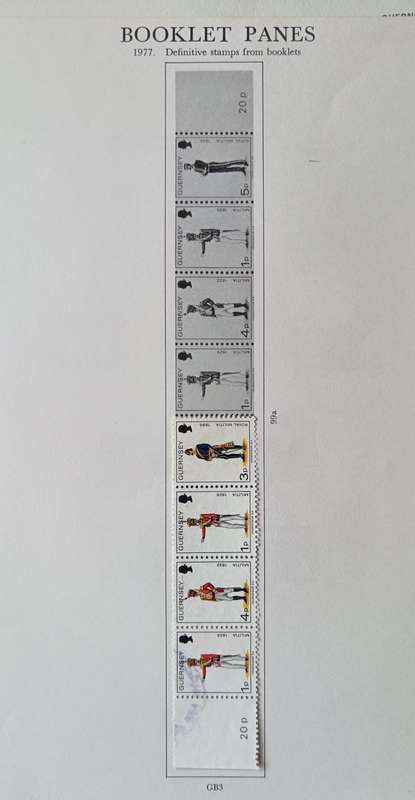 Guernsey 1969 to 1984 10 pages of MH and used stamps - CV $60+