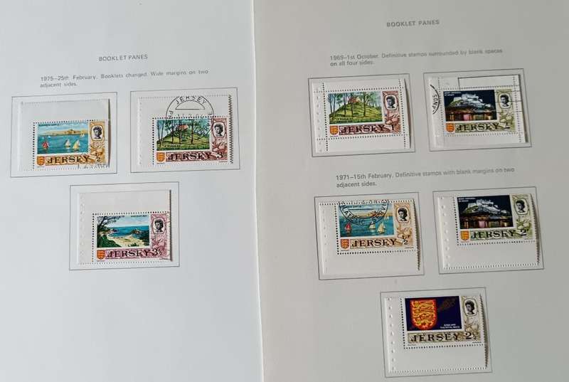 Jersey 1969 to 1993 17 pages of MH and used stamps