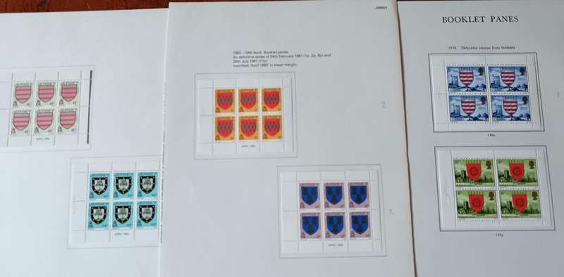 Jersey 1969 to 1993 17 pages of MH and used stamps