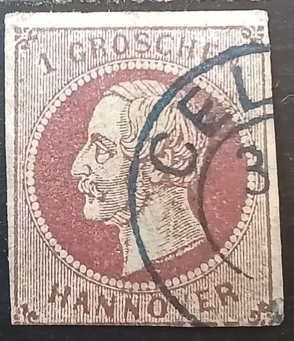 Germany Hannover 1 Groschen 1859 used