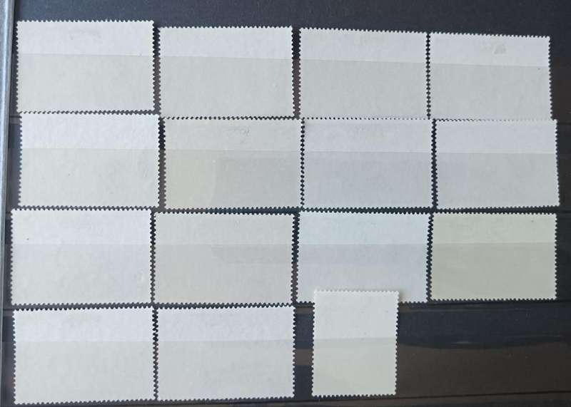 British Indian Ocean 1968 to 1970 lot of 15 MH stamps