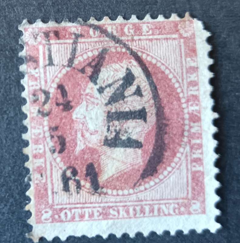 Norway 8 Skilling 1856 used
