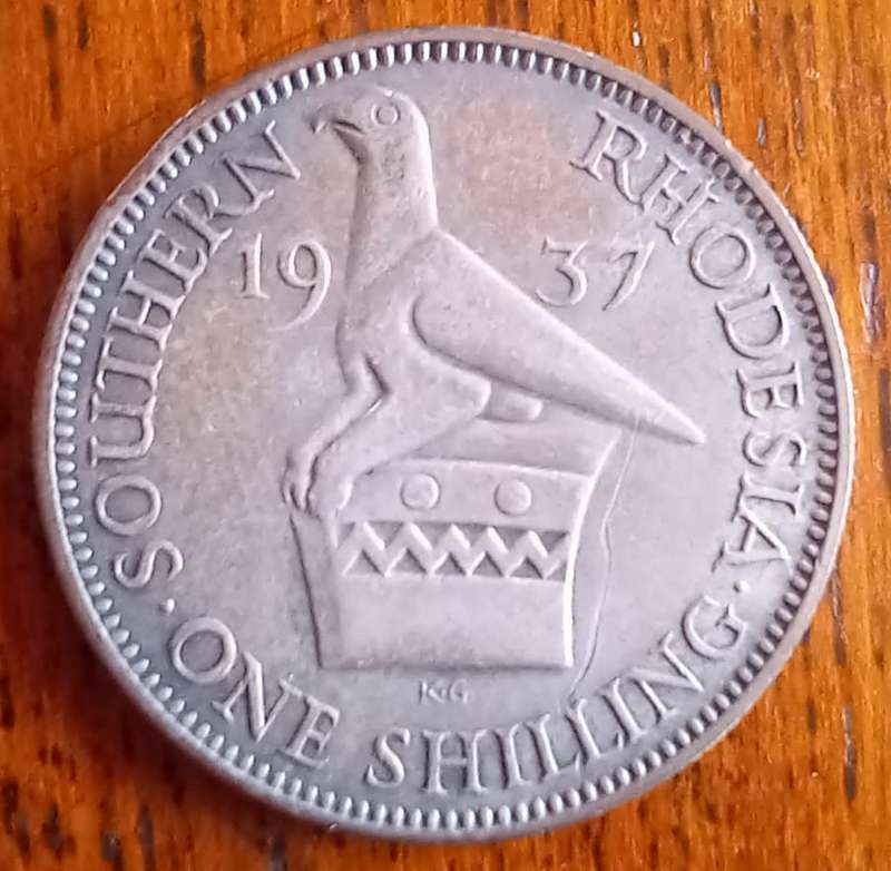 Southern Rhodesia 1 Shilling 1937 silver