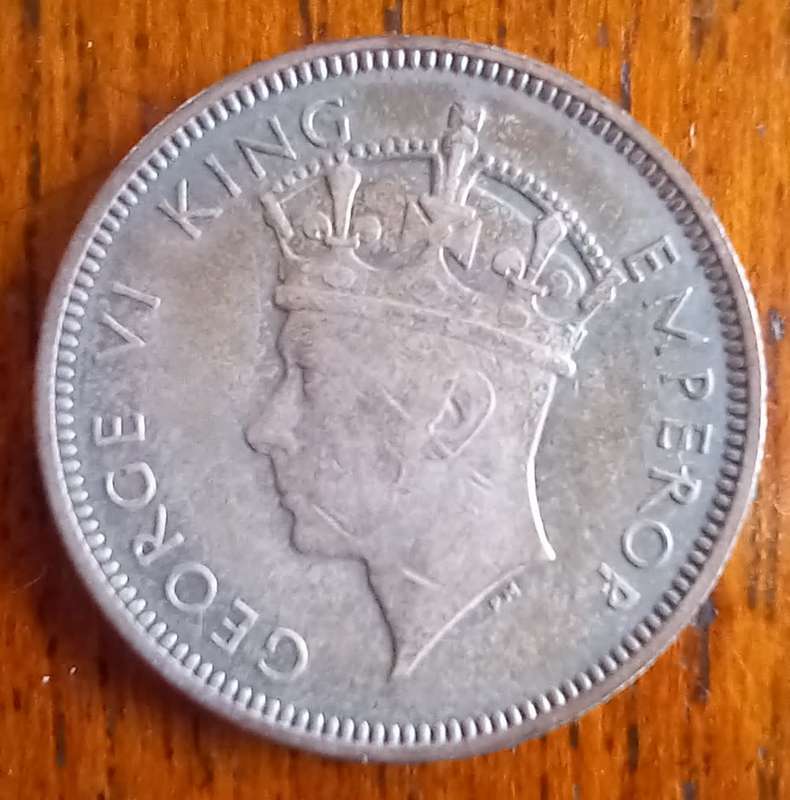 Southern Rhodesia 1 Shilling 1937 silver