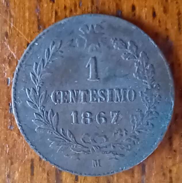 Italy 1 Centesimo 1867M