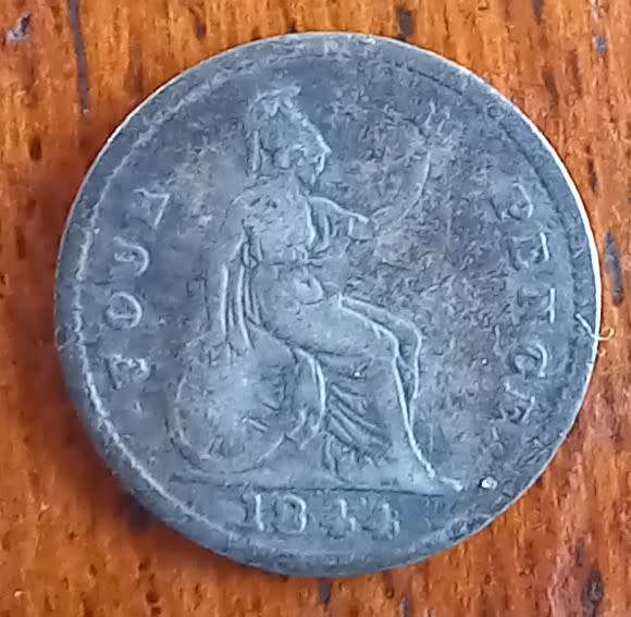 1844 GB silver 4 Pence