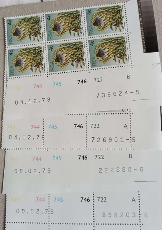 1977 RSA lot of 33 control blocks 3rd definitive series