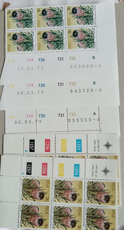 1977 RSA lot of 33 control blocks 3rd definitive series