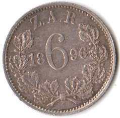 ZAR 6 Pence 1896 - SPECIAL OFFER!!