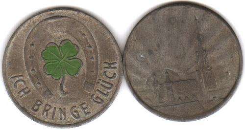 Austrian good luck tokens rare (x2), undated but probably 1930s