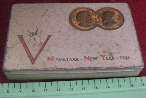 Smuts New Year 1945 tin as per scan