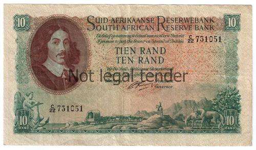 South Africa R10 Rissik note as per scan