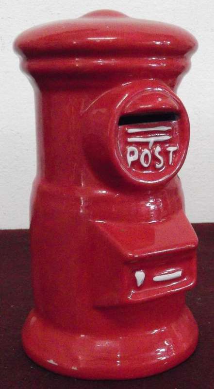 Post box money box.