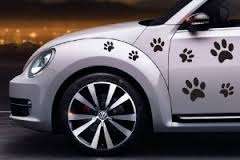 Paw print car decals