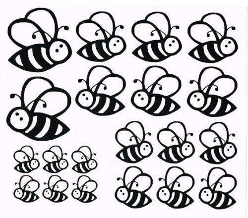 Bees car decal