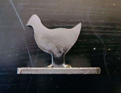 steel knock down target chicken heavy duty *** MADE IN SA***