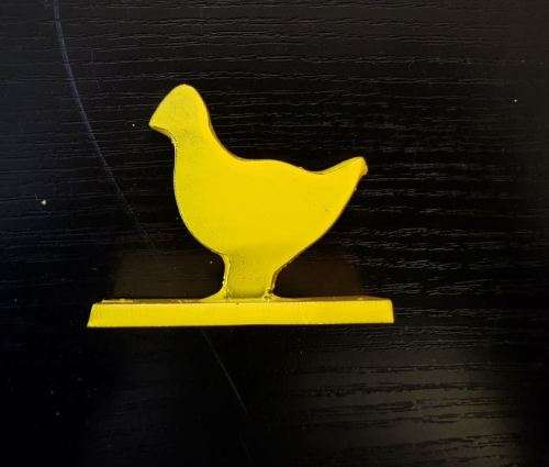 steel knock down target chicken heavy duty *** MADE IN SA***