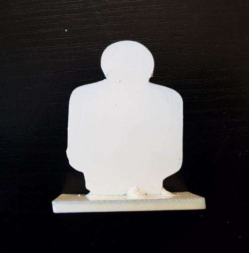 steel knock down target man heavy duty SET OF 4 *** MADE IN SA***