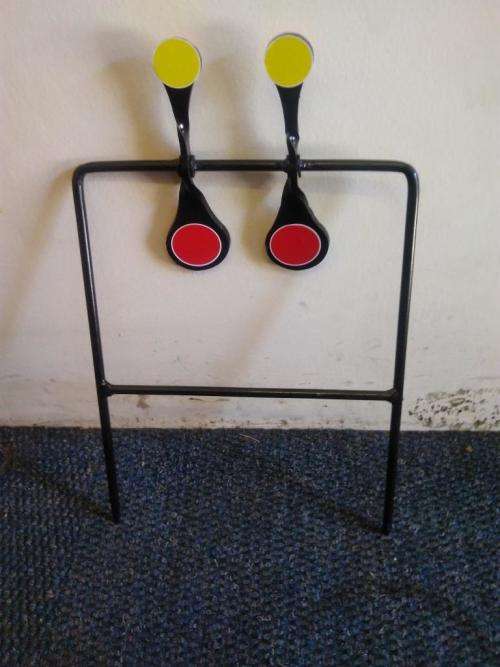 Duel Spinner target double ground for any 4.5mm-5.5mm air pistol or air rifle *** MADE IN SA***