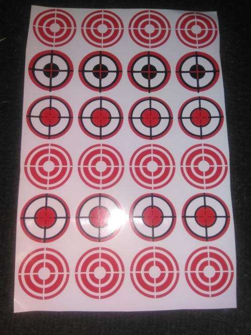 set of 60 x cover stickers 40mm for steel targets *** MADE IN SA***