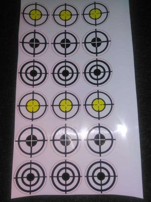 set of 60 x cover stickers 40mm for steel targets *** MADE IN SA***