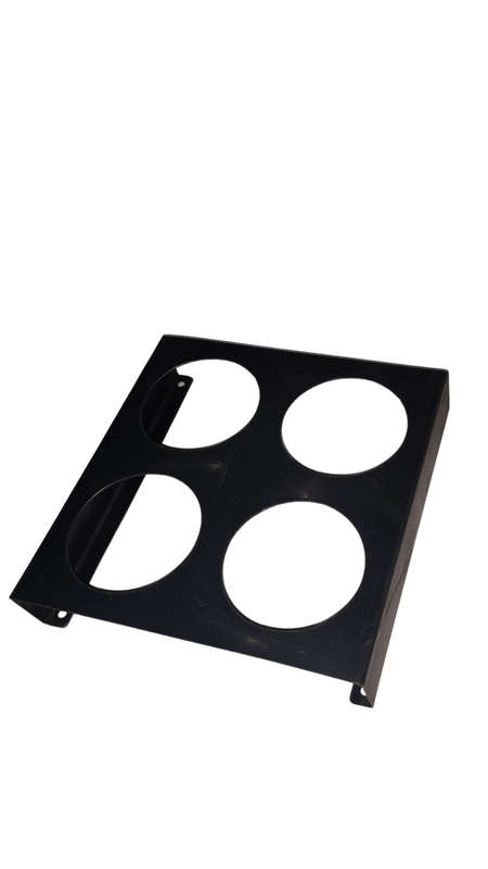 4 hole steel trailer light bracket (unpainted)