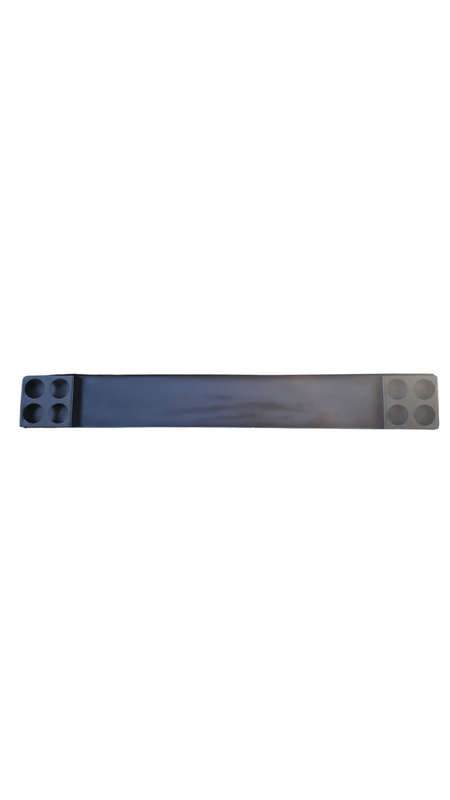 2.4m 8 hole steel trailer tailboard