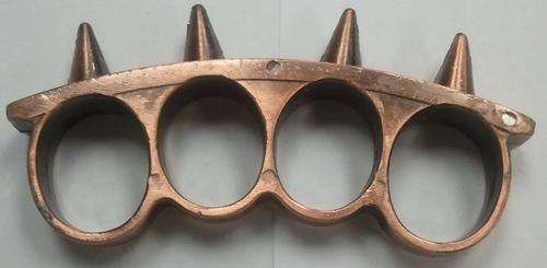 Spiked Knuckle Duster Brass