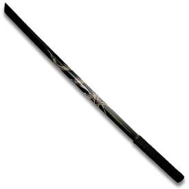 Carved Dragon Bokken black
