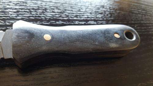 takedown double edged boot knife black