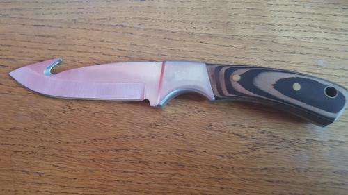 Fixed Blade Skinning Knife with Sheath
