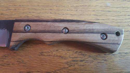 Fixed Blade 0100 Hunting Knife with Leather Sheath