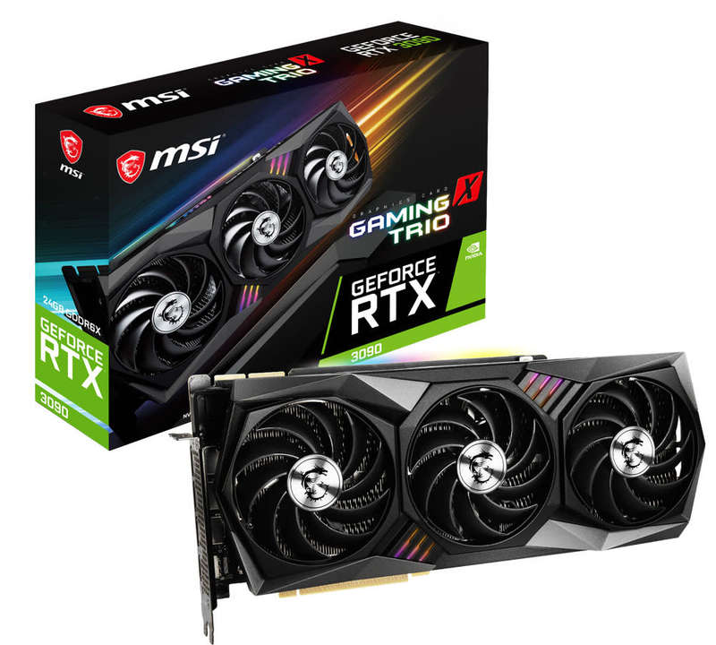 MSI GeForce RTX 3090 Gaming X TRIO 24GB GDDR6X Graphics Card